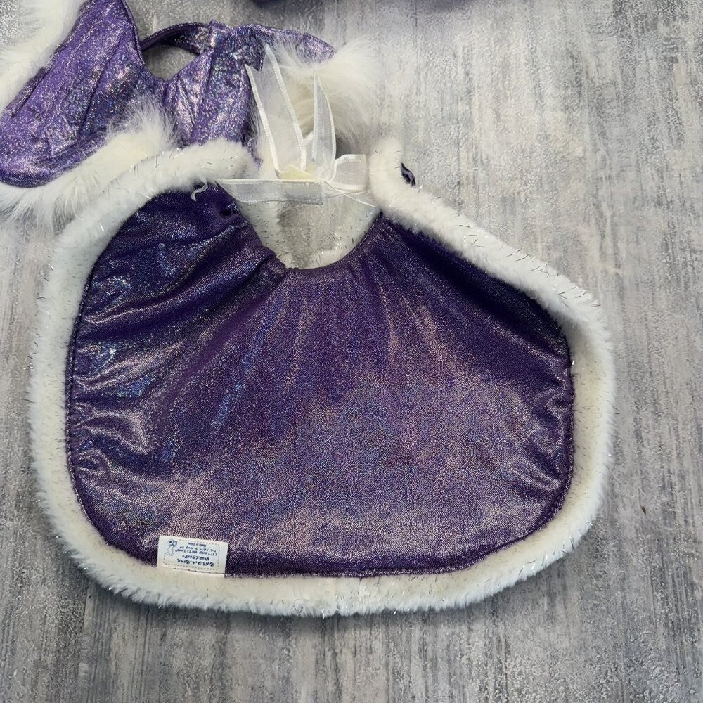 Build a Bear Sparkle Purple Pegasus Horse Princess Outfit Accessory - Picture 2 of 9